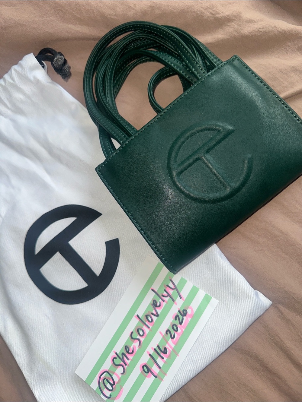 Telfar Small Shopping Bag in Dark olive-green